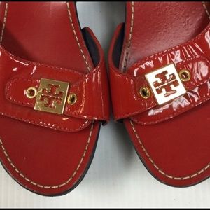 Red Tory Burch wedges.